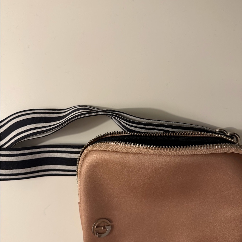 Sleek Satin Crossbody Bag with Logo - Picture 3 of 3